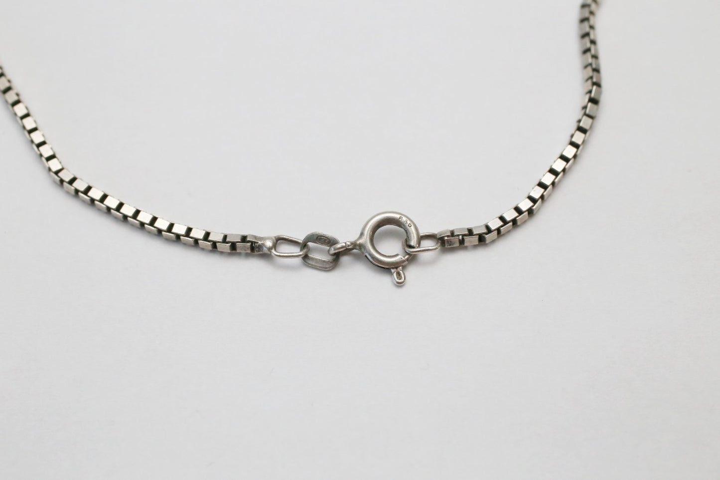 Sterling Silver Green Turquoise Necklace, 20 inches - 18.1g