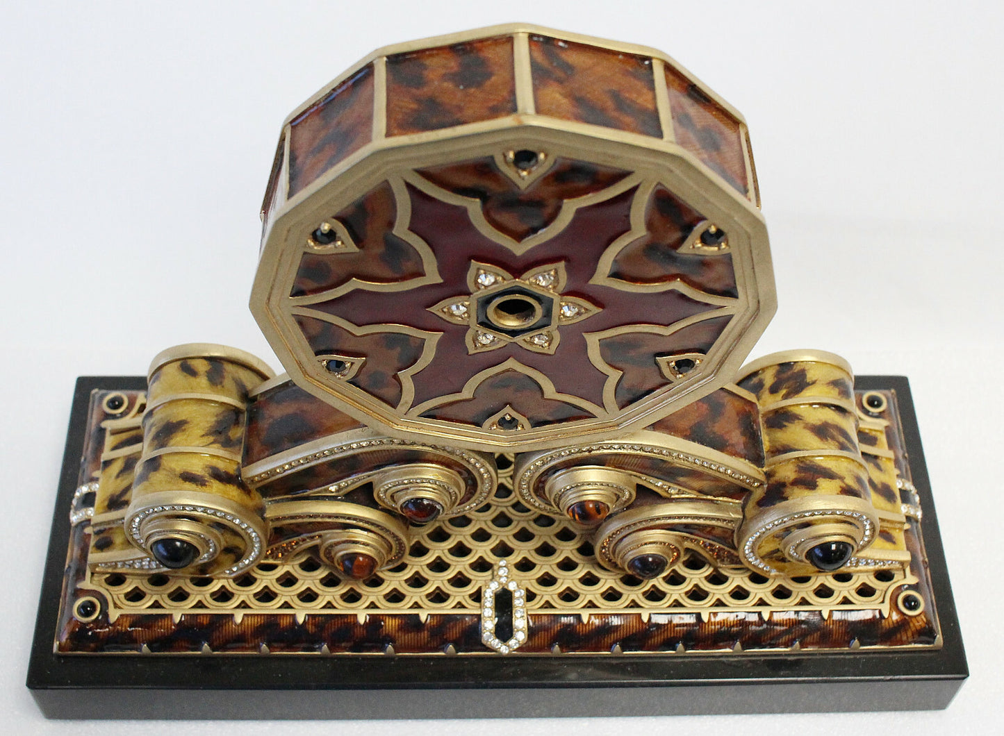 Jay Strongwater Limited Edition Ellsworth Mantle Clock