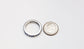 Platinum Diamond & Sapphire Ring, Size 6.5 - 4.7g