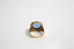 18k Yellow Gold Textured Italian Intaglio Ring, Size 7.75 - 7.0g