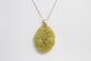 18k Yellow Gold Jadeite Pendant, 17.6g