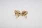 18k Yellow Gold Diamond Earrings, 16.3g