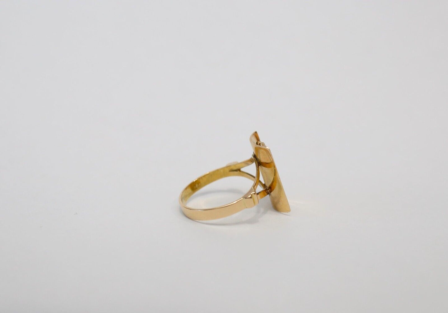 18k Yellow Gold Nugget Ring, Size 8.5 - 5.2g