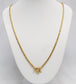 24k Chinese Gold Bar Link Necklace, 22.25 inches - 30.3g