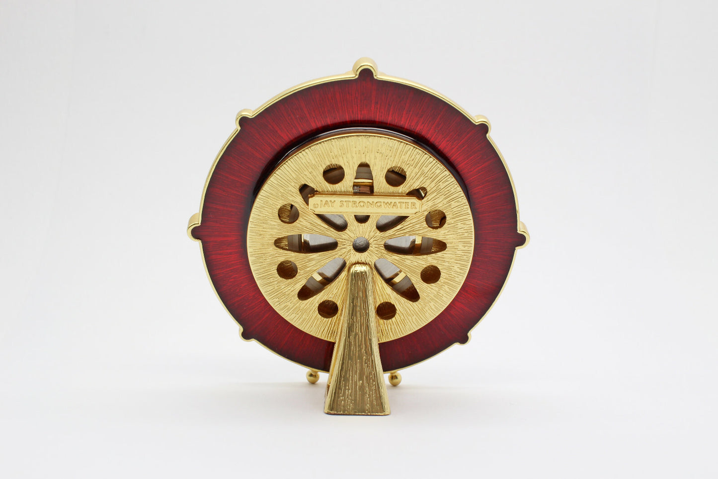 Jay Strongwater Classic Round Table Clock