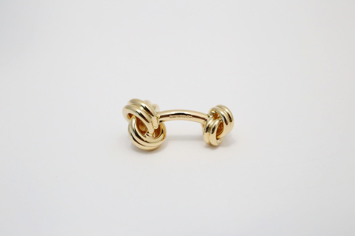 Tiffany & Co 18k Yellow Gold Classic Double Love Knot Cufflinks, 27.1g