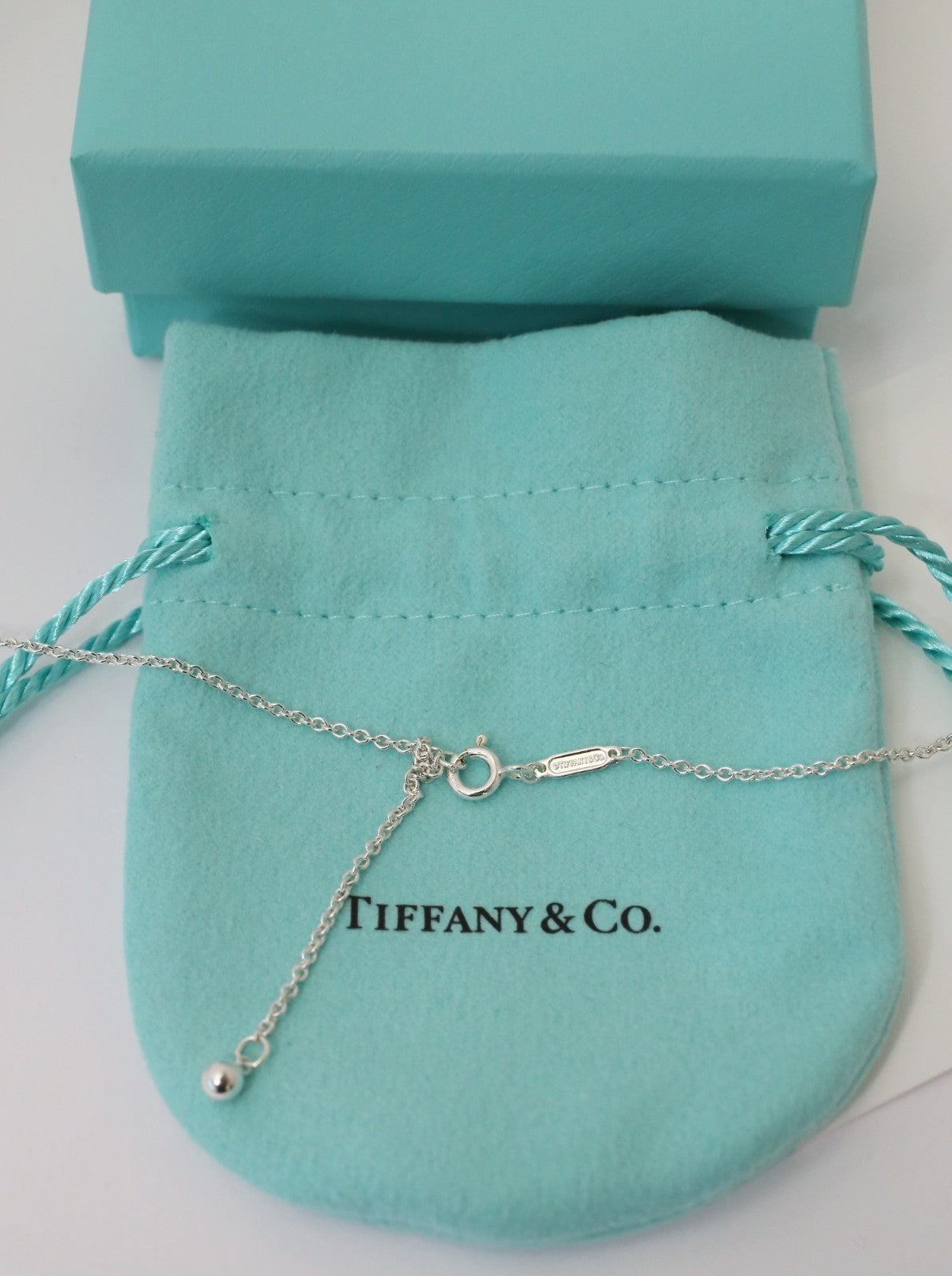 Tiffany & Co Sterling Silver "Return to Tiffany" Heart Arrow Necklace, 28 inches