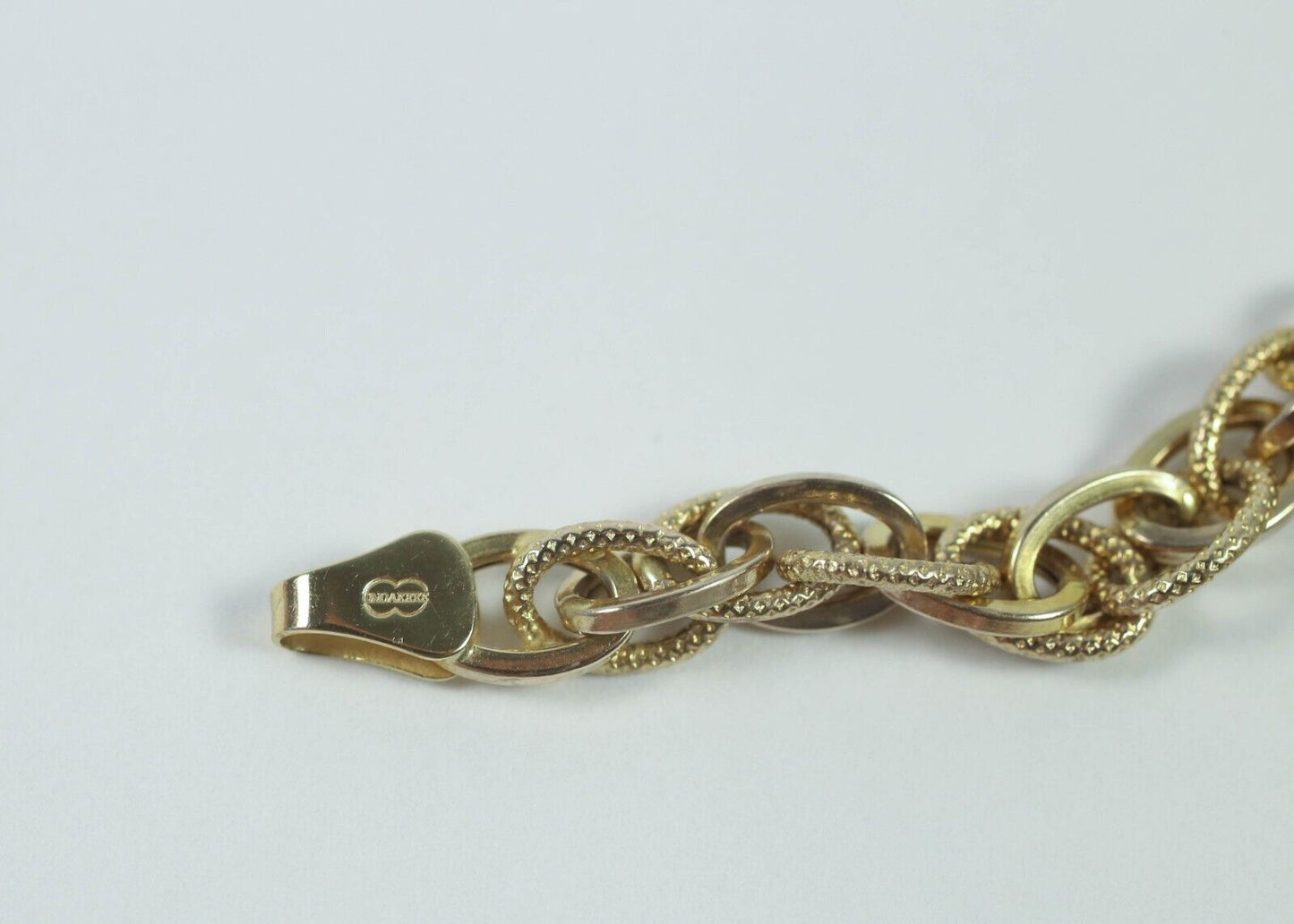 UnoAerre 14k Yellow Gold Bracelet, 7.0 inches - 4.7g