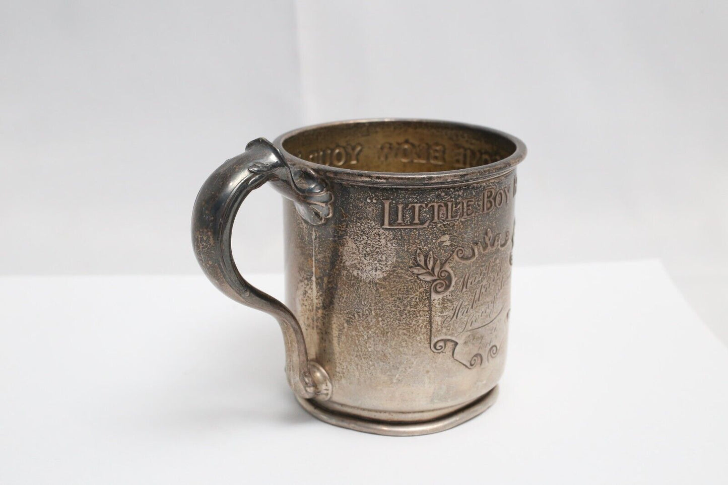 Antique Engraved Silver Cup Circa 1910s - 161.0g