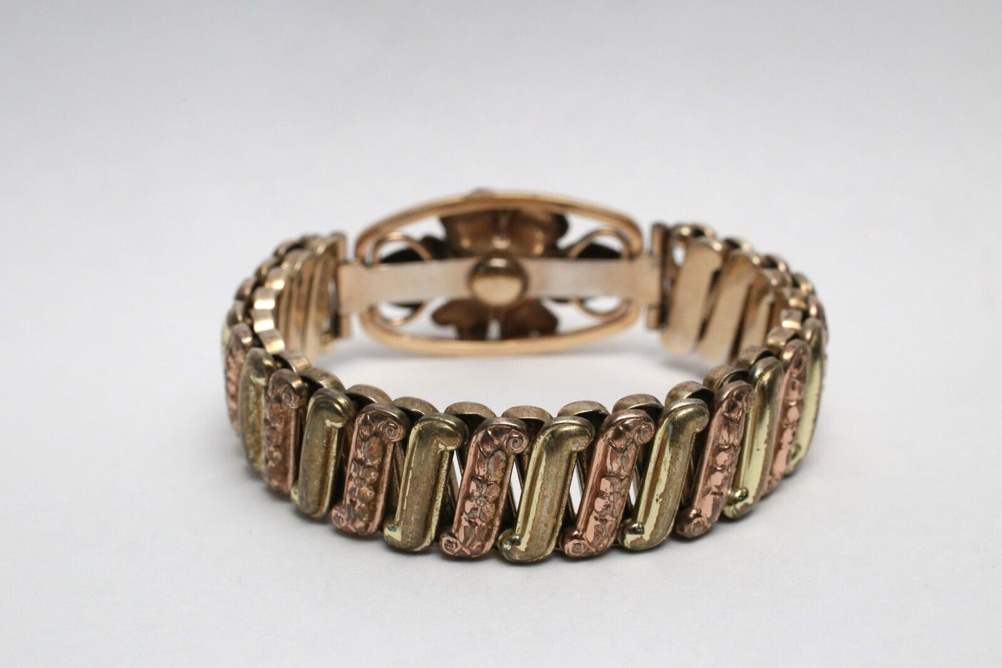 Louis Stern Co Sterling Silver 12k Gold Filled Expansion Bracelet, 6 inches - 38.1g