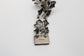 Vintage Sterling Silver Fan Motif Link Bracelet, 7 inches - 19.0g