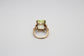 10k Yellow Gold Peridot Ring, Size 5.75 - 7.0g