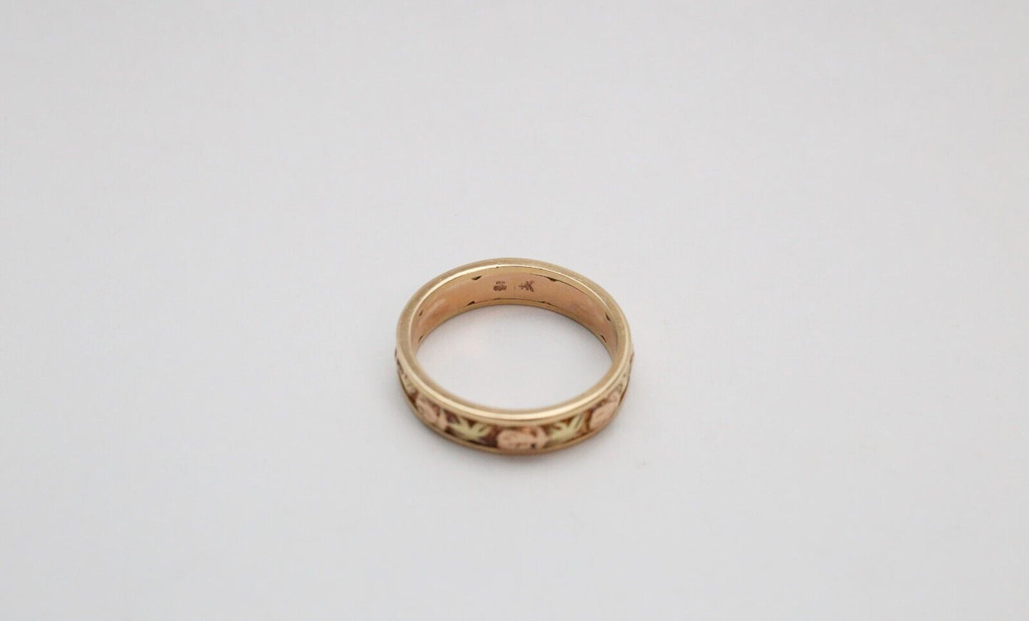 Vintage 14k Yellow Gold Band, Size 5.5 - 3.4g