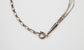 Sterling Silver Multi-Strand Beaded Lariat Necklace, 19 inches - 11.5g