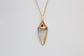 14k Yellow Gold Quartz Pendant, 4.4g