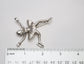 Vintage Sterling Silver Unicraft Ice Skater Brooch, 16.6g