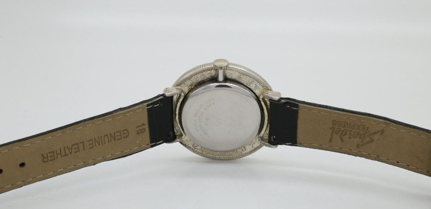 Morgan Silver Dollar 1890 Coin Watch 38mm Manual Wind Movement, 17 Jewel