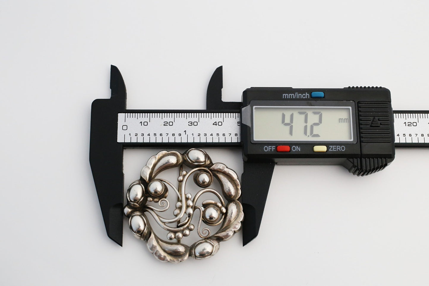 Georg Jensen Sterling Silver Brooch #159 Moonlight Blossom