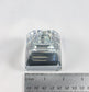 Swarovski Silver Crystal Clear Pyramid Paperweight Figurine