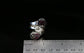 Lilly Barrack Sterling Silver Herkimer Diamond & Rough Cut Tourmaline Ring, Size 7 - 17.0g