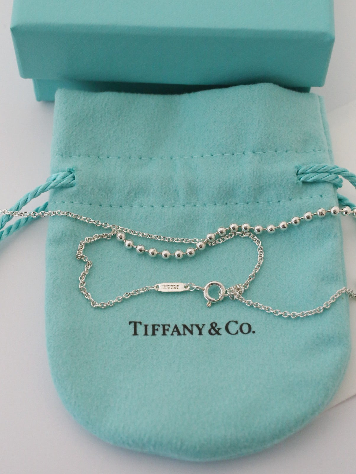 Tiffany & Co Sterling Silver "Return to Tiffany" Heart Arrow Necklace, 28 inches