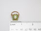 10k Yellow Gold Peridot Ring, Size 5.75 - 7.0g