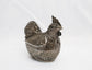 Vintage Sterling Silver Rooster Trinket Box, 119.5g