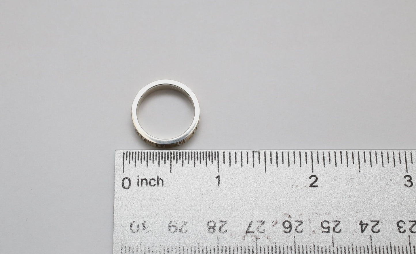 Tiffany & Co. Sterling Silver Narrow Atlas Ring, Size 4.75 - 2.9g