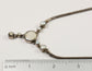 Vintage Sterling Silver Mother of Pearl Necklace, 16 inches - 23.5g