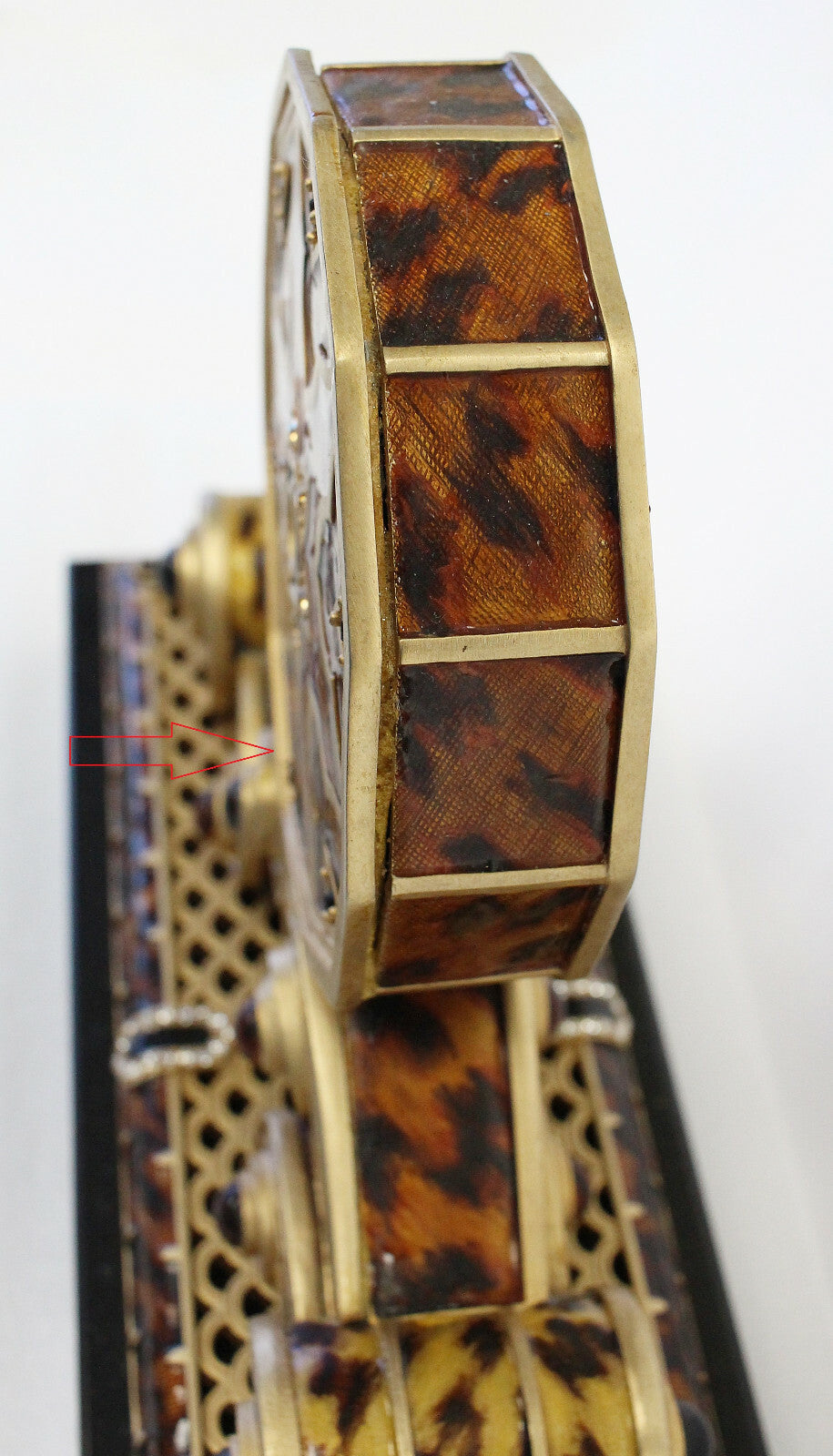 Jay Strongwater Limited Edition Ellsworth Mantle Clock