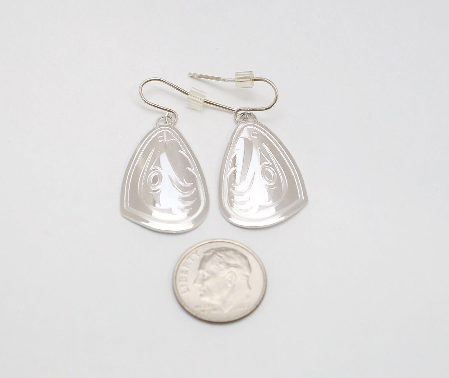 Birks 2007 Vancouver Olympic Sterling Silver Dangle Earrings, 7.3g