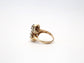 Art Deco 14k Yellow Gold Diamond Ring, Size 8.5 - 8.8g