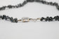 18k White Gold Black Hematite Cluster Necklace, 19 inches - 28.4g