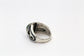 Sterling Silver Navajo Malachite Ring, Size 9 - 13.2g