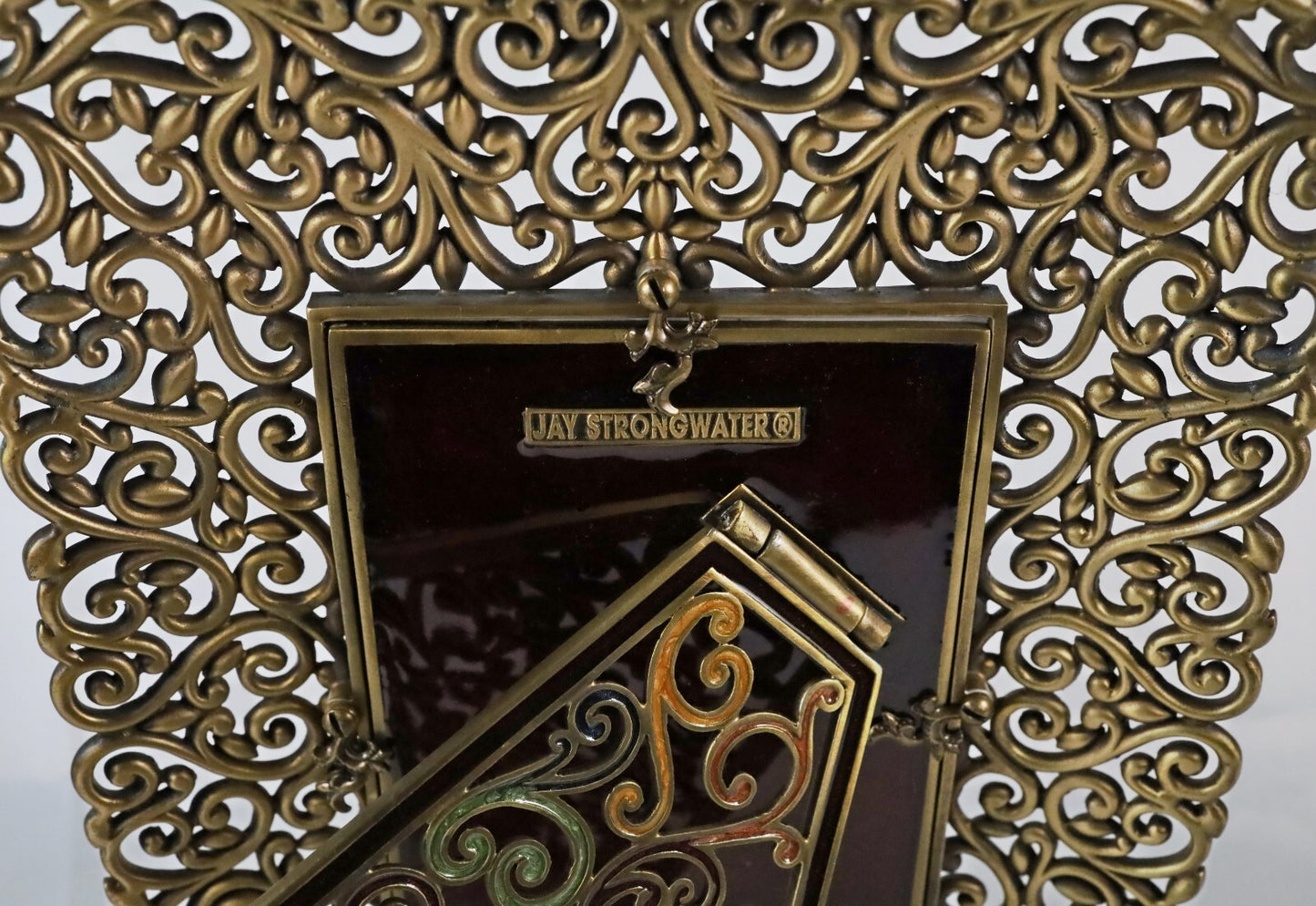 Jay Strongwater "Scheherazade" Rectangular Wide Scroll Border 4x6 Picture Frame