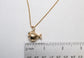 14k Yellow Gold Fish Pendant Necklace, 18 inches - 5.8g