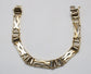 14k Yellow & White Gold Bar Link Bracelet, 8.5 inches - 26.0g