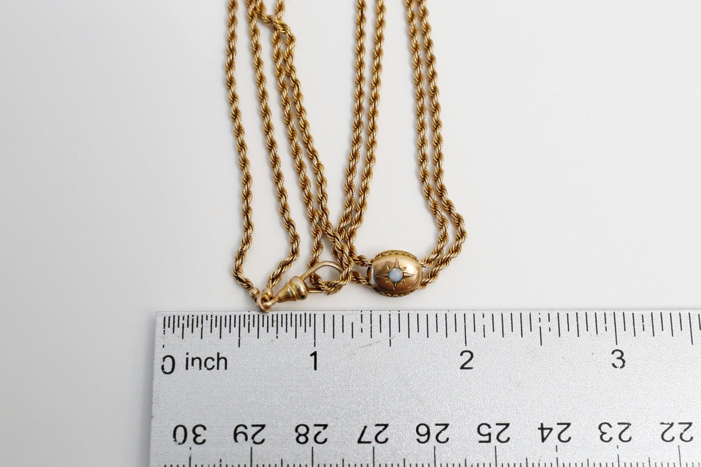 Vintage 10k Yellow Gold Double Rope Necklace, 25 inches - 18.0g