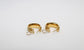 Milor 18k Yellow Gold Textured Hoop Earrings, 3.6g