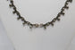 Vintage Sterling Silver Marcasite Choker Necklace, 16.5 inches - 19.5g