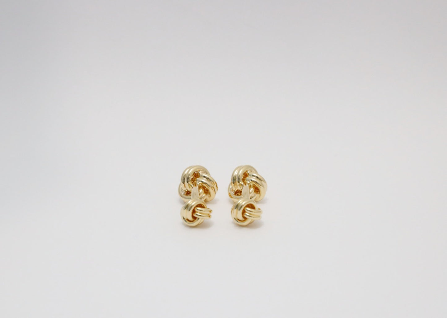 Tiffany & Co 18k Yellow Gold Classic Double Love Knot Cufflinks, 27.1g