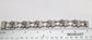 Vintage Sterling Silver Fan Motif Link Bracelet, 7 inches - 19.0g