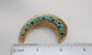 Alfred Philippe Trifari Faux Turquoise & Sapphire Leaf Pin Brooch & Earring Set