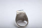 Vintage Navajo Sterling Silver Inlay Turquoise Ring, Size 11 - 22.5g