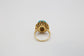 18k Yellow Gold Cocktail Ring, Size 5.5 - 6.4g