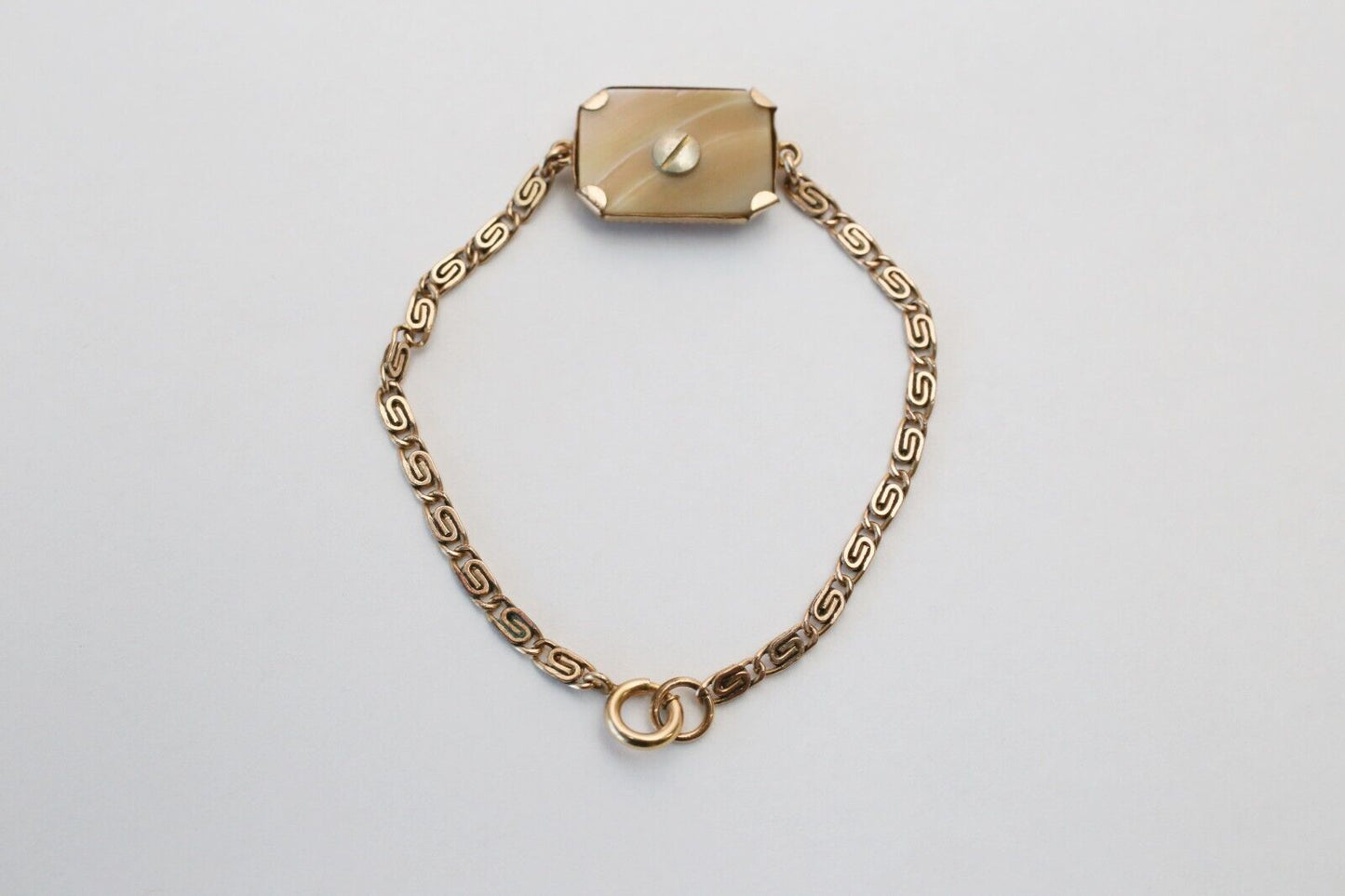 Vintage 10k Yellow Gold Bracelet, 6.5 inches - 4.2g