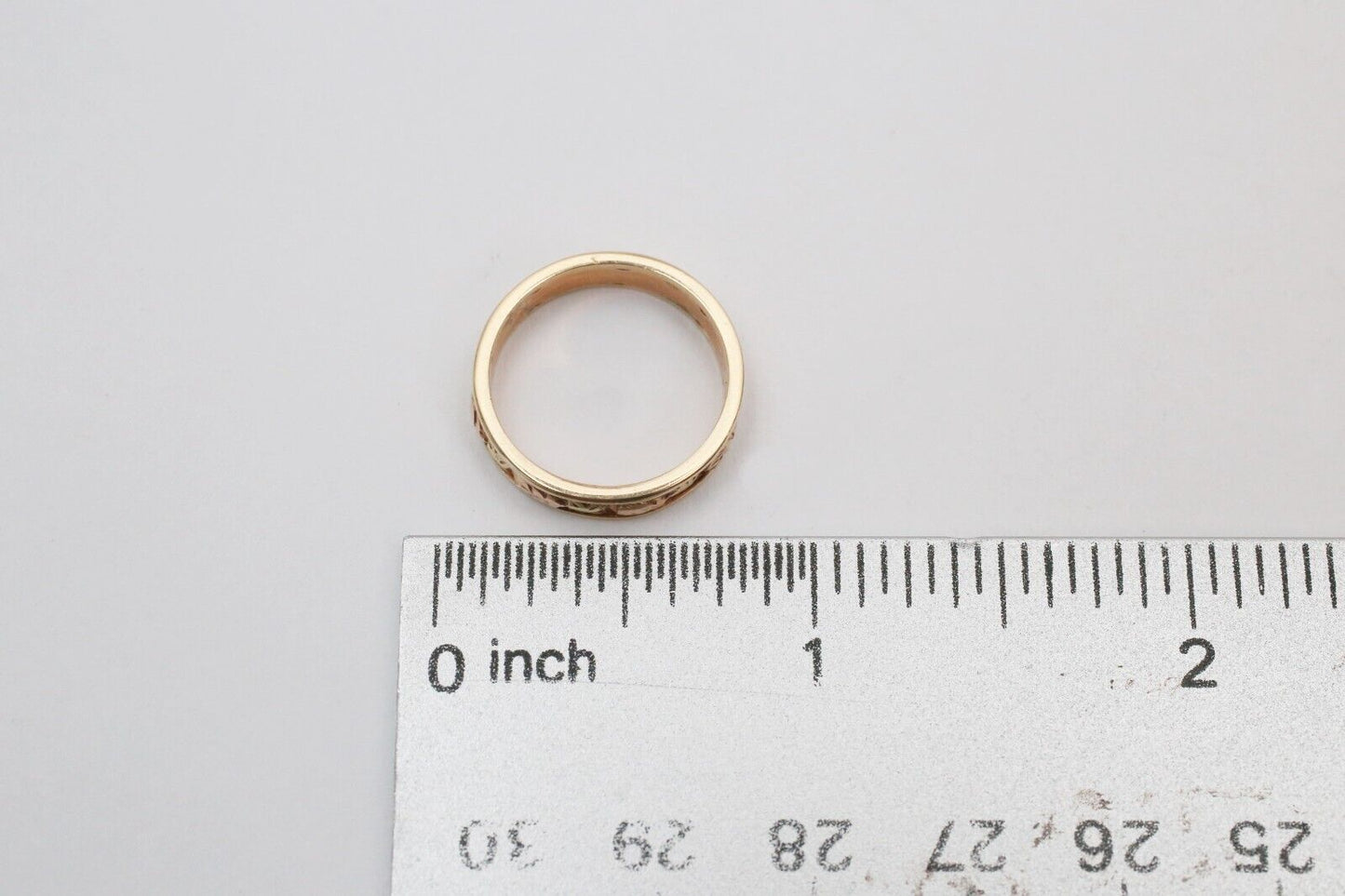 Vintage 14k Yellow Gold Band, Size 5.5 - 3.4g