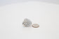 14k White Gold Contemporary Diamond Ring, Size 4.5 - 12.0g