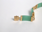 14k Yellow Gold Jade Good Fortune Link Bracelet, 7.0 inches - 11.3g