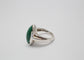 Sterling Silver Malachite Ring, Size 8.25 - 7.7g